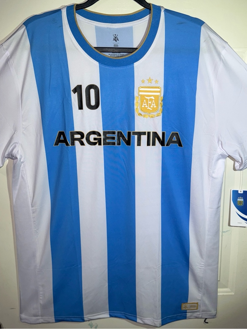 Messi Jersey #10 Argentina - Futbol AFA Licensed - Size XL
